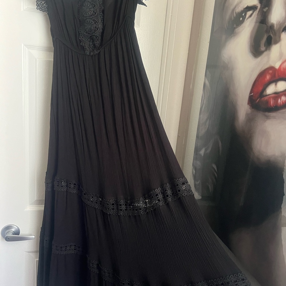 Black  boho or goth dress